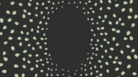 Yellow pastel Easter egg graphic animation isolated on black background Stock Footage 87475421