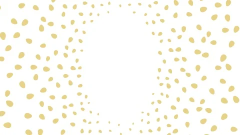 Yellow pastel Easter egg graphic animation isolated on white background Stock Footage 87475422