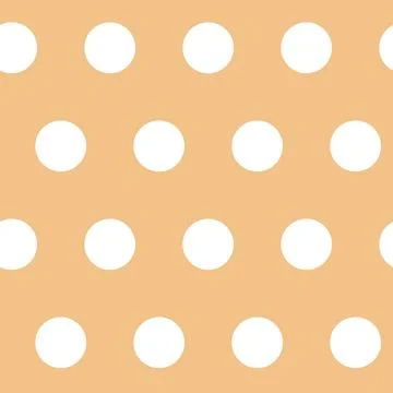 Yellow pastel seamless pattern background circle simple textile design Stock Illustration