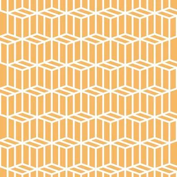 Yellow pattern cubes background vector design Stock Illustration