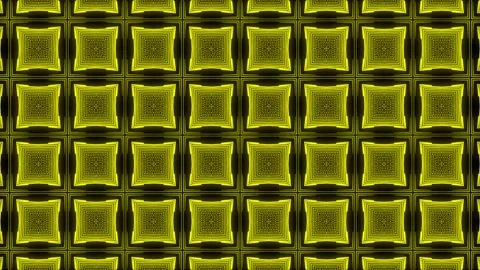 Yellow Pattern gothic design animation motion graphics Stock Footage 155261781