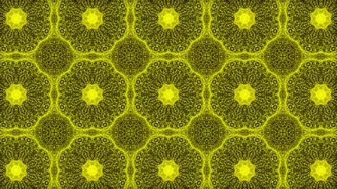 Yellow Pattern gothic design animation motion graphics Stock Footage 155261785