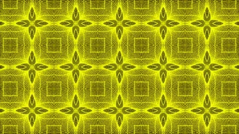 Yellow Pattern gothic design animation motion graphics Stock Footage 155261787