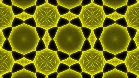 Yellow Pattern gothic design animation motion graphics Stock Footage 155261801