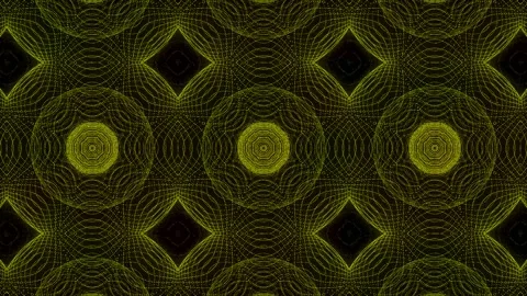 Yellow Pattern gothic design animation motion graphics Stock Footage 155261804