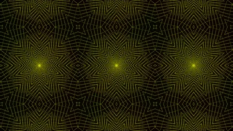 Yellow Pattern gothic design animation motion graphics Stock Footage 155261808