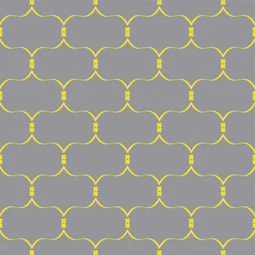 Yellow pattern on grey background Stock Illustration
