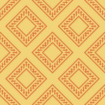 Yellow pattern red geometric asian stripe Stock Illustration