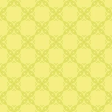 Yellow Patterned Background with Geometric Shapes 스톡 일러스트