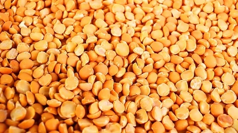 Yellow, pea peas vegetable texture Stock Footage 97165120