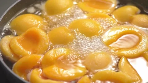 Yellow peach Stock Footage 168602556