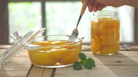 Yellow peaches Video stock 168602512