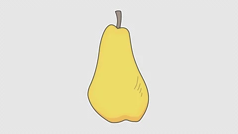 Yellow pear Stock Footage 339260432