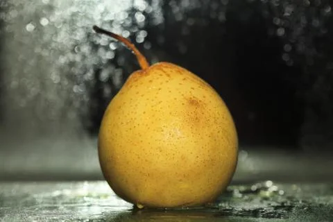 Yellow pear Stock Photos