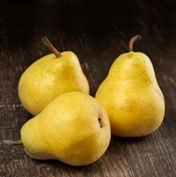 Yellow pears Stock Photos