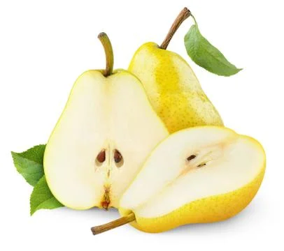 Yellow pears Stock Photos
