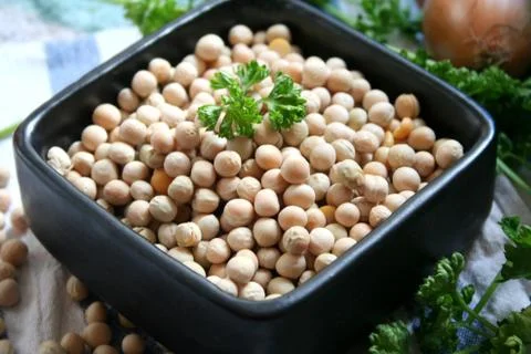 Yellow peas Stock Photos