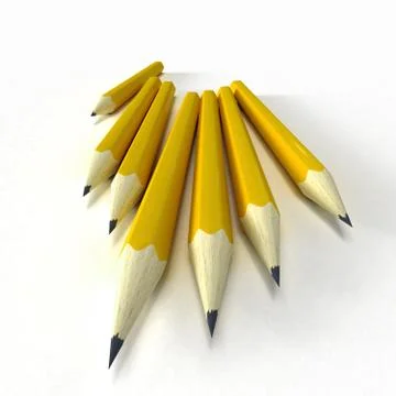 Yellow pencils Stock Illustration