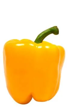 Yellow Pepper with Clipping Path Photos