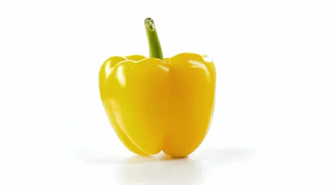 Yellow Pepper front view Vidéo 23735140