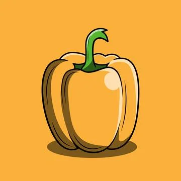 Yellow Pepper Stock Illustration