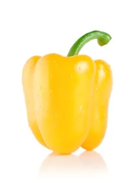 Yellow pepper isolated Stock Photos