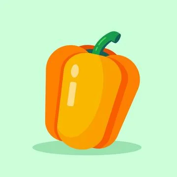 Yellow pepper vector illustration Stock Illustration