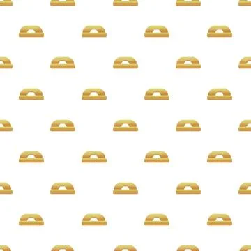 Yellow phone receiver handsets repeating seamless pattern Stock Illustration