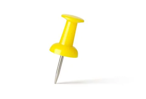 Yellow pin Stock Photos