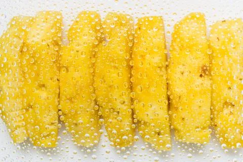 Yellow Pineapple Background Stock Photos