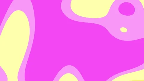 Yellow, pink, and purple gradient background with pastel organic shapes Stock Footage 337365126