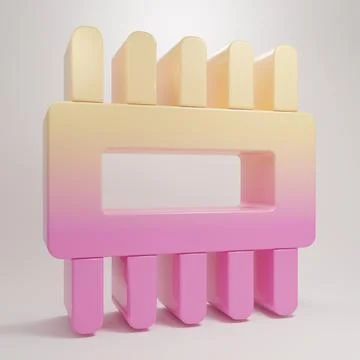 Yellow-pink Computer processor with microcircuits CPU icon isolated on grey.. 스톡 일러스트