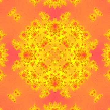 Yellow pink tileable seamless pattern Stock Illustration