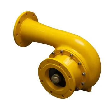 Yellow pipe-adapter Stock Photos