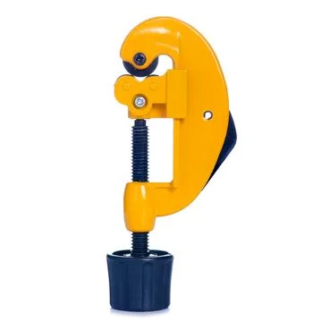 Yellow pipe cutter Stock Photos