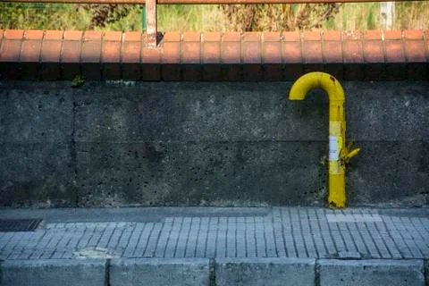 Yellow pipe Stock Photos