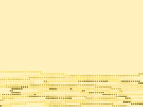 Yellow Pixel Landscape Border Abstract Background Illustrazione stock