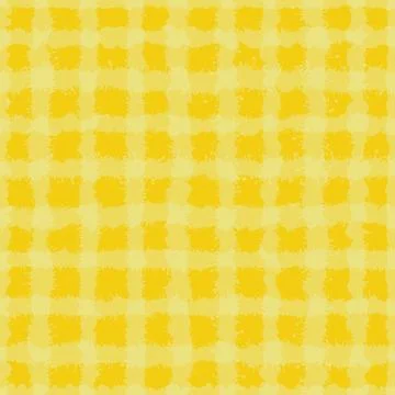 Yellow plaid seamless vector pattern Stock Illustration