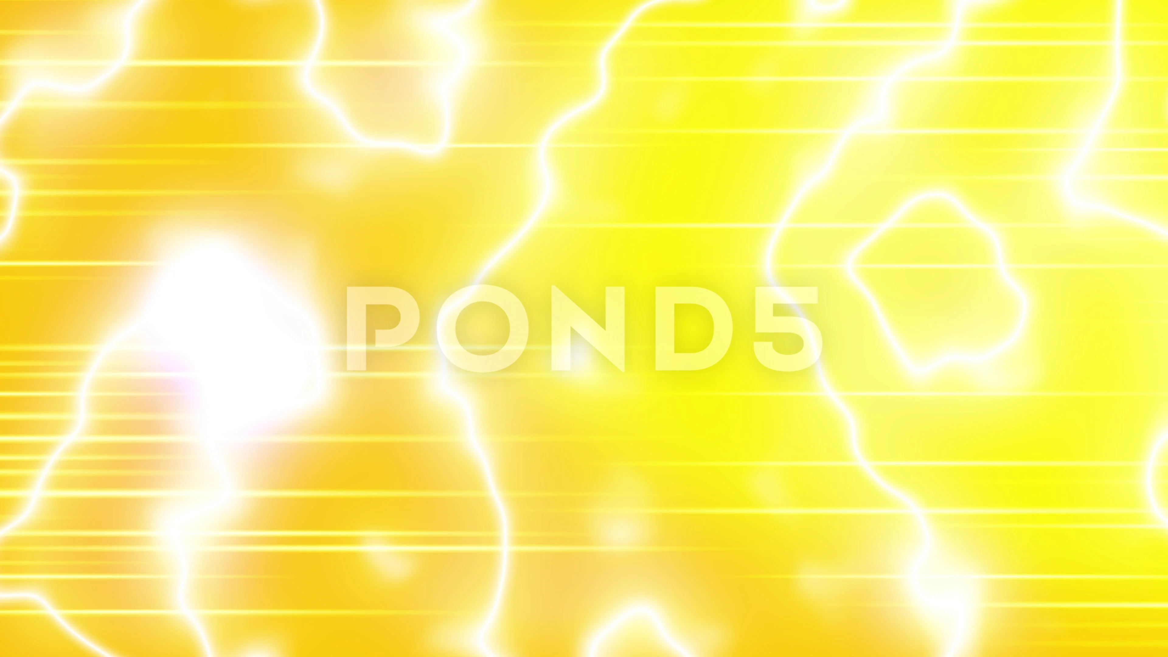 Yellow plasma electric animation backgro... | Stock Video | Pond5