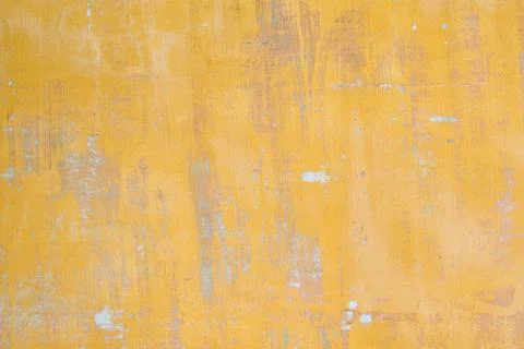 Yellow plaster wall texture 写真素材