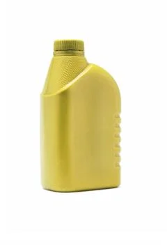 Yellow plastic blank containers Stock Photos