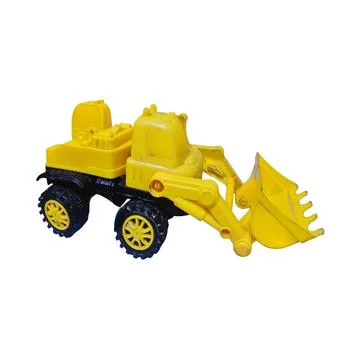Yellow Plastic Front Loader Toy 스톡 사진