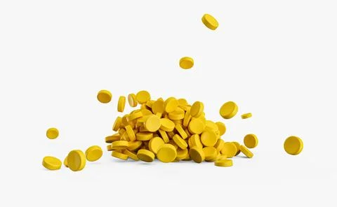 Yellow Plastic pellets Background Close-up Plastic granules Polymer Black p.. Stock Illustration
