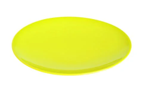 Yellow plate Stock Photos