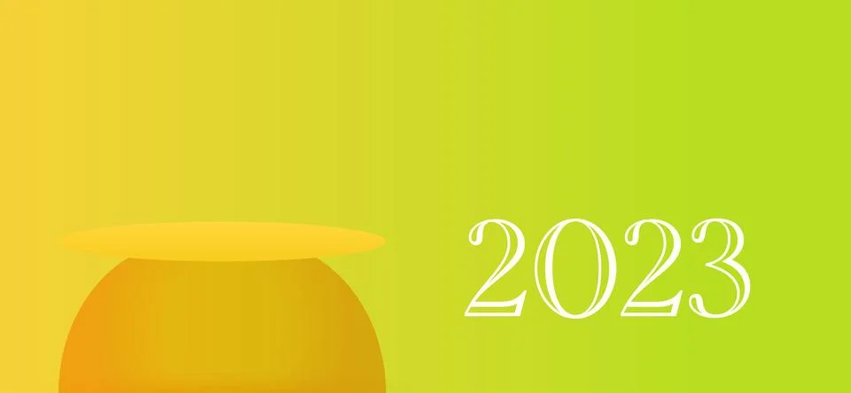 Yellow platform decorated. Vector illustration. Stock Illustration