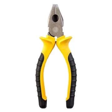 Yellow pliers Stock Photos