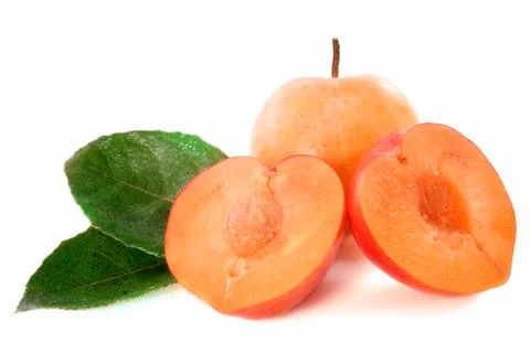 Yellow plums Stock Photos