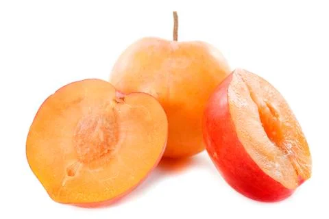 Yellow plums Stock Photos