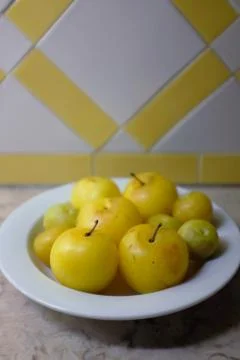 Yellow Plums Stock Photos