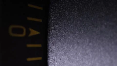 Yellow pointer arrow selects zero, equipment setup Stock Footage 311274188